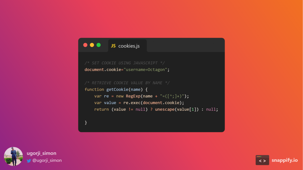 How To Set And Retrieve Cookie Values Using JavaScript | by Simon Ugorji |  Medium