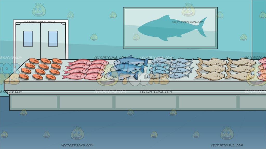 The Fish Section Of A Supermarket Background | by Jenny Smith | Medium