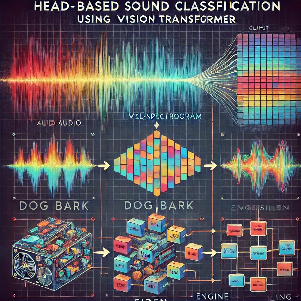 Head-based Sound Classification using ViT (Image by the author using ChatGPT)
