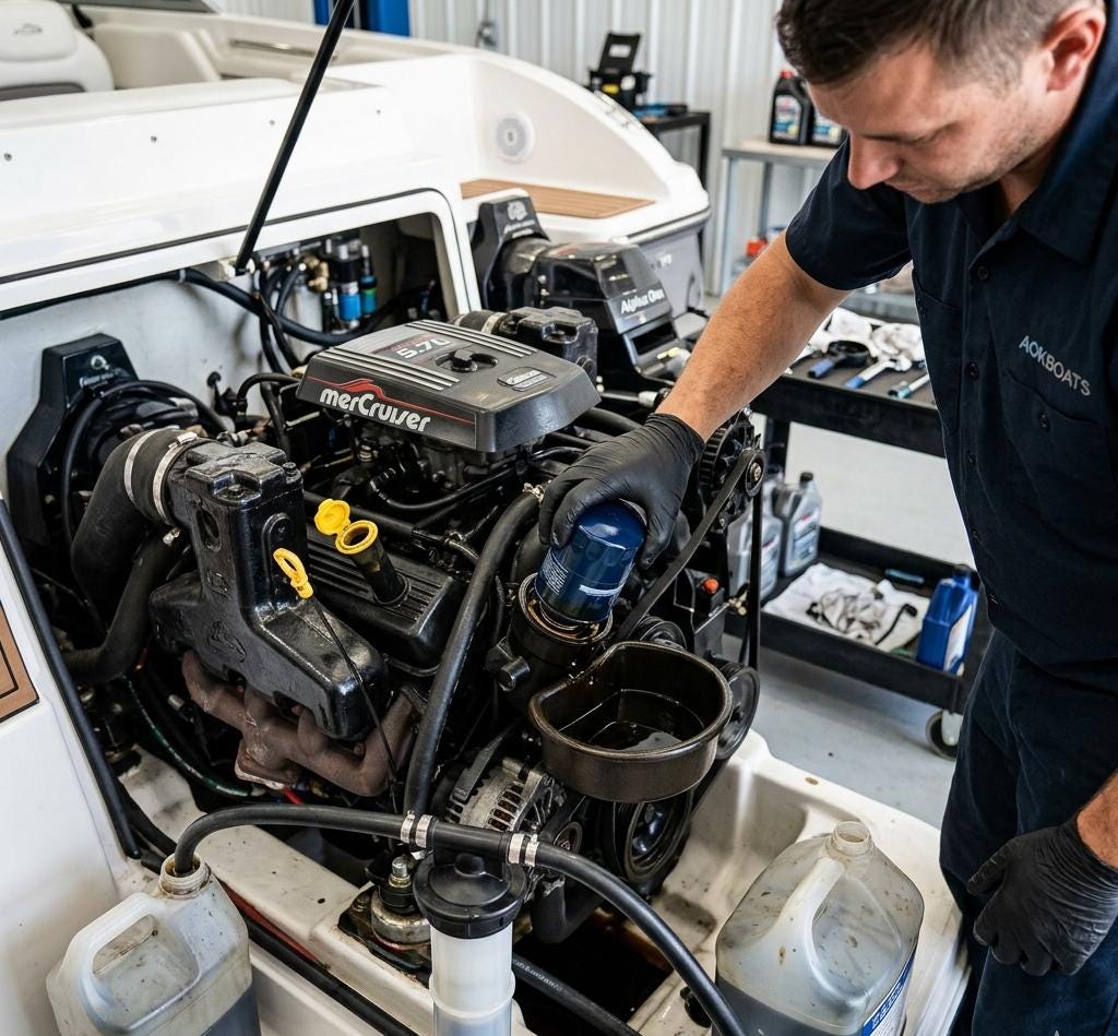 Boat Oil Change I/O & Stern Drive Service Richmond