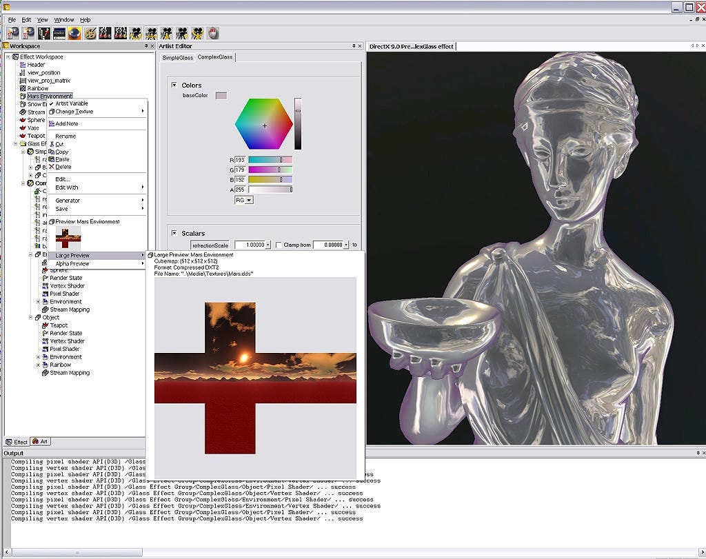 Jung’s discovery using AMD’s RenderMonkey served as the inspiration for THANKS, LGIHT.
