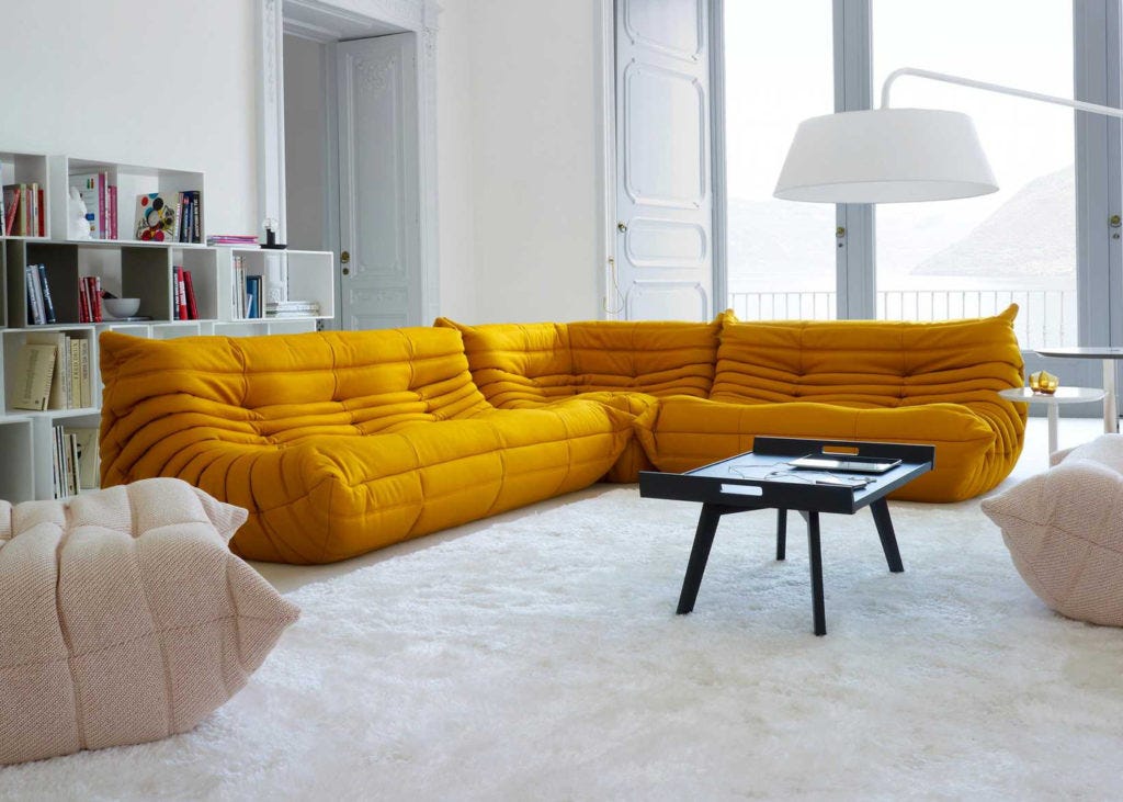 11 MCM STYLE SOFAS TO GIVE YOUR LIVING ROOM A POP OF COLOR | by 360modern |  360modern | Medium