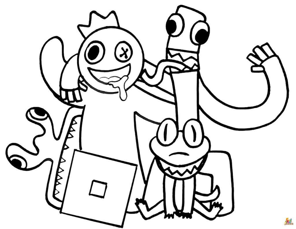 Rainbow Friends Coloring Pages na !