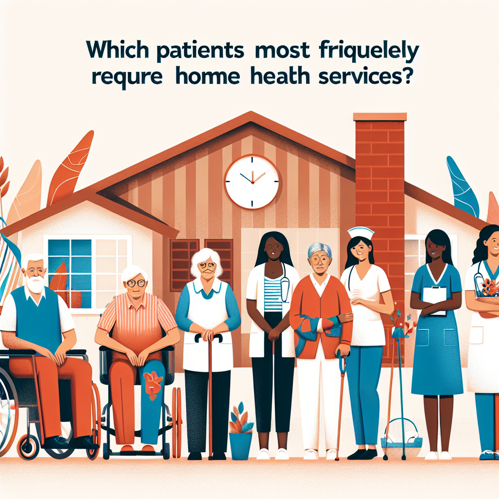 Which patients most frequently require home health services?