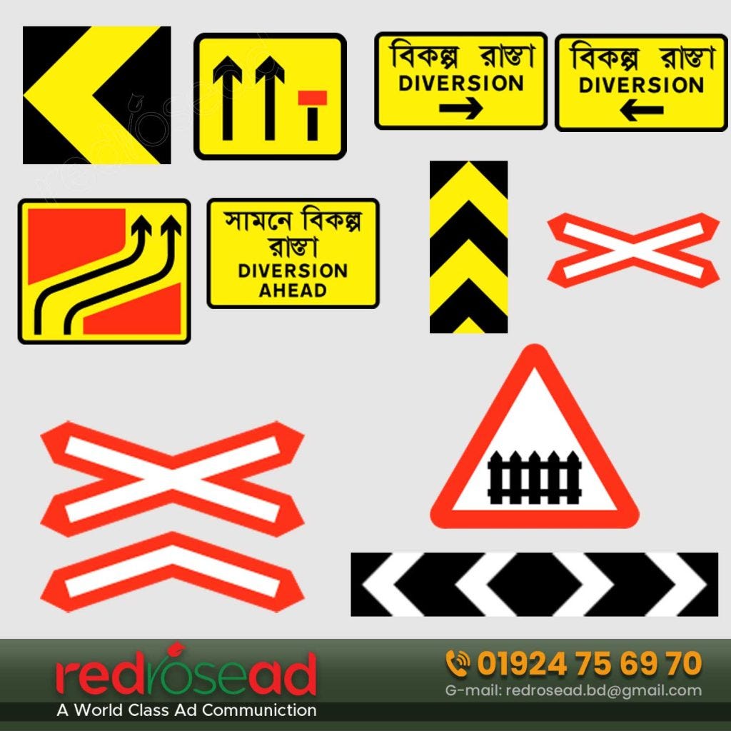 ALL ROAD SAFETY SIGN IN BANGLADESH | by Red Rose ad | Apr, 2024 | Medium