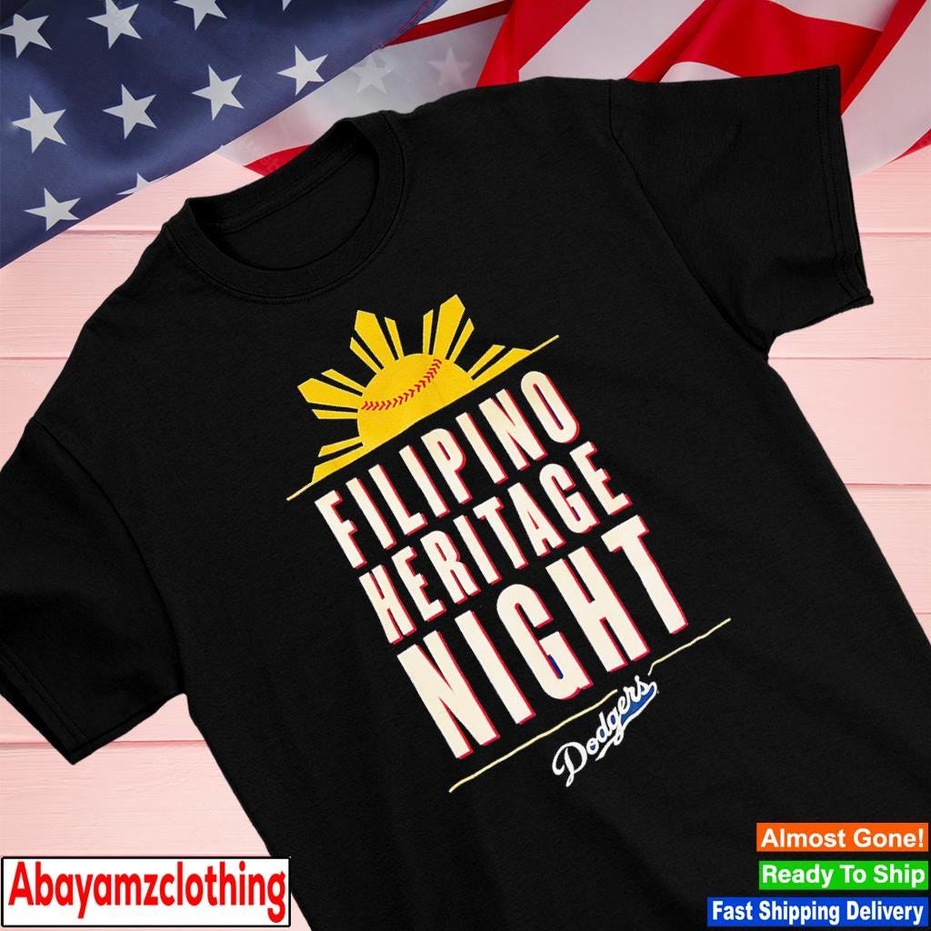 Los Angeles Dodgers Filipino heritage night baseball sun shirt by