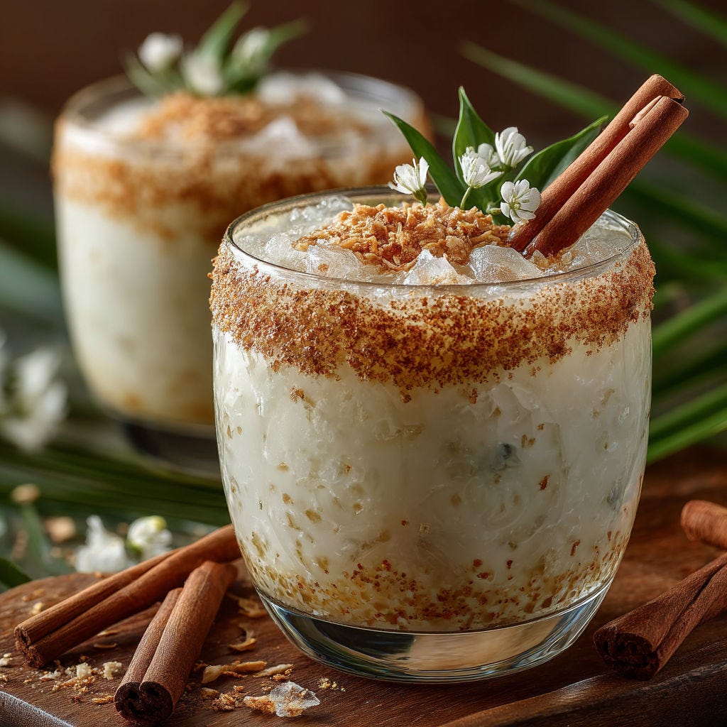 A glass of punch with coco and épices. | topassiette.com