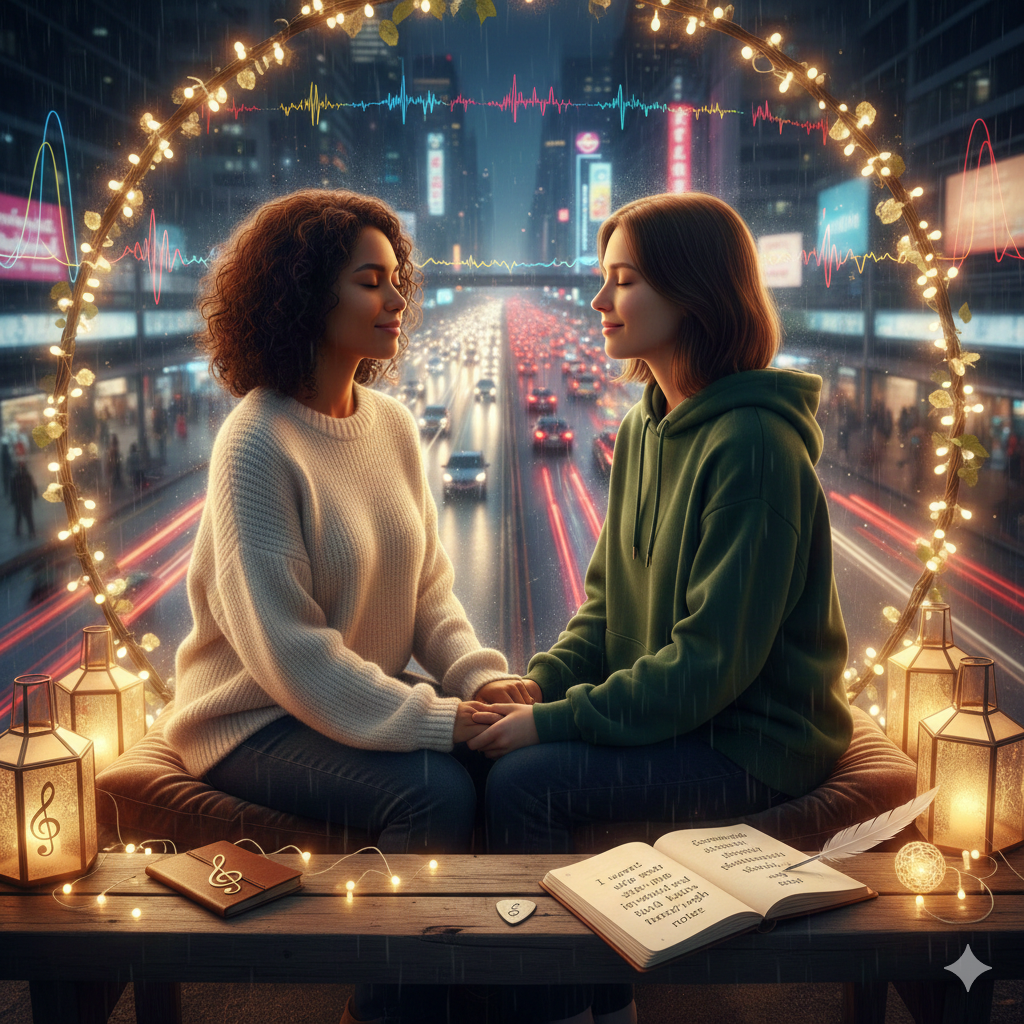 Someone Who Sits with Me in the Quiet and Stands with Me in the Noise: English and Thai Song