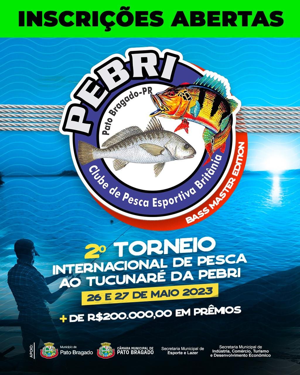 Pato Bragado abre inscrições ao 2º Torneio Internacional do Tucunaré