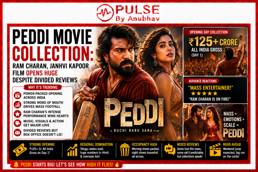 Peddi Movie Collection: Ram Charan, Janhvi Kapoor Film Opens Huge Despite Divided Reviews — Pulse…