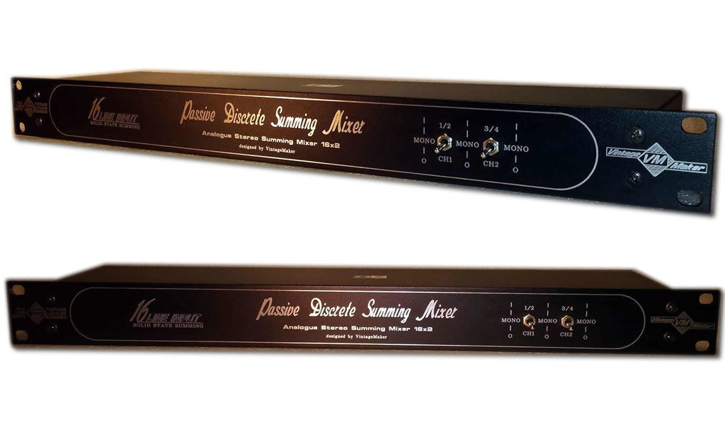 Best Passive Studio Summing Mixer Unique Custom Built by Vintage