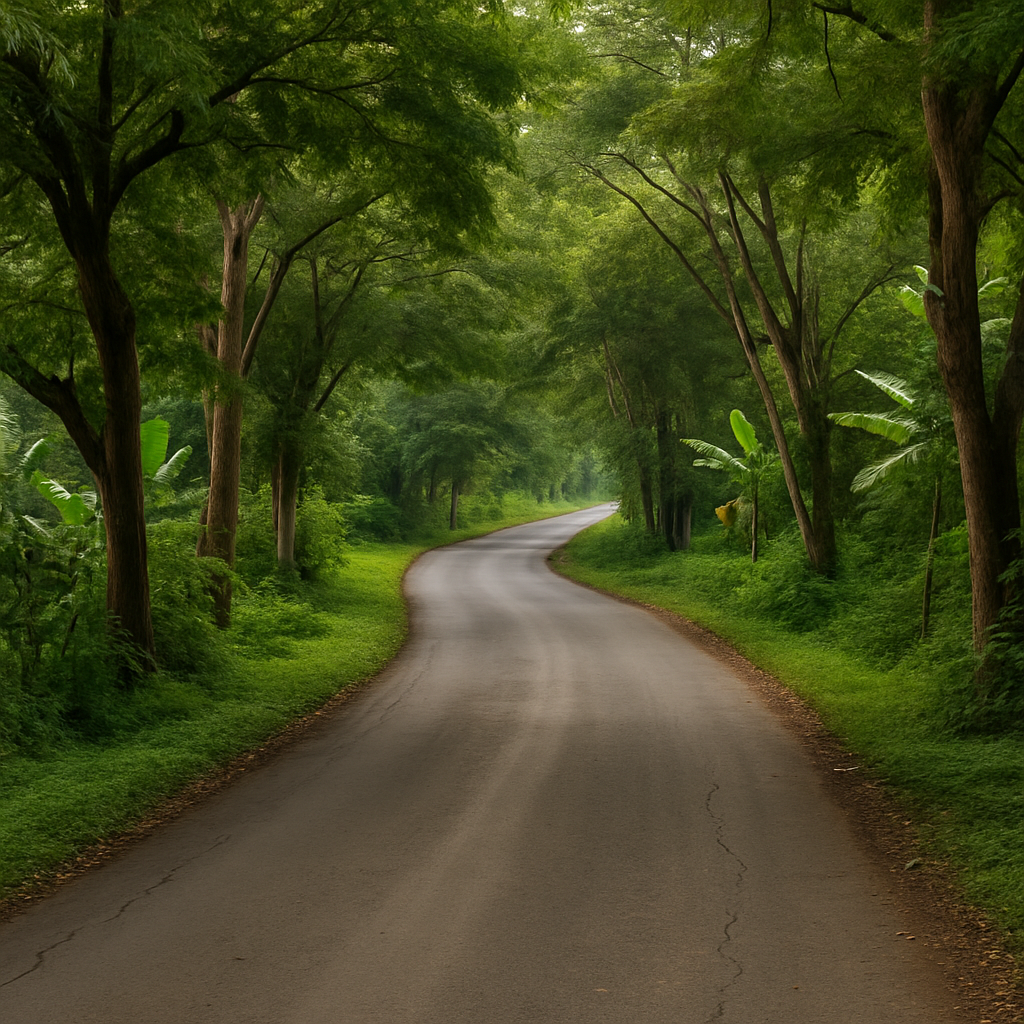 “This isn’t a painting. It’s the road Google Maps led me to — and I’m glad I followed.”