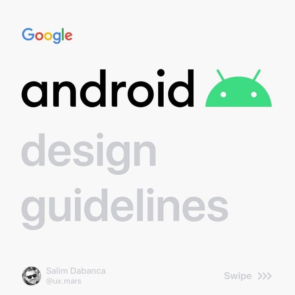 Android Design Guidelines. Android Design Guidelines 🤖 | by Ruslan ...