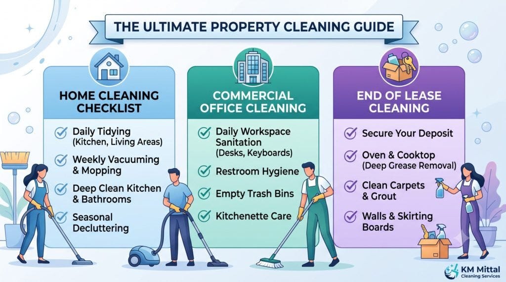 Ultimate Property Cleaning Guide: Home, Office & Leases