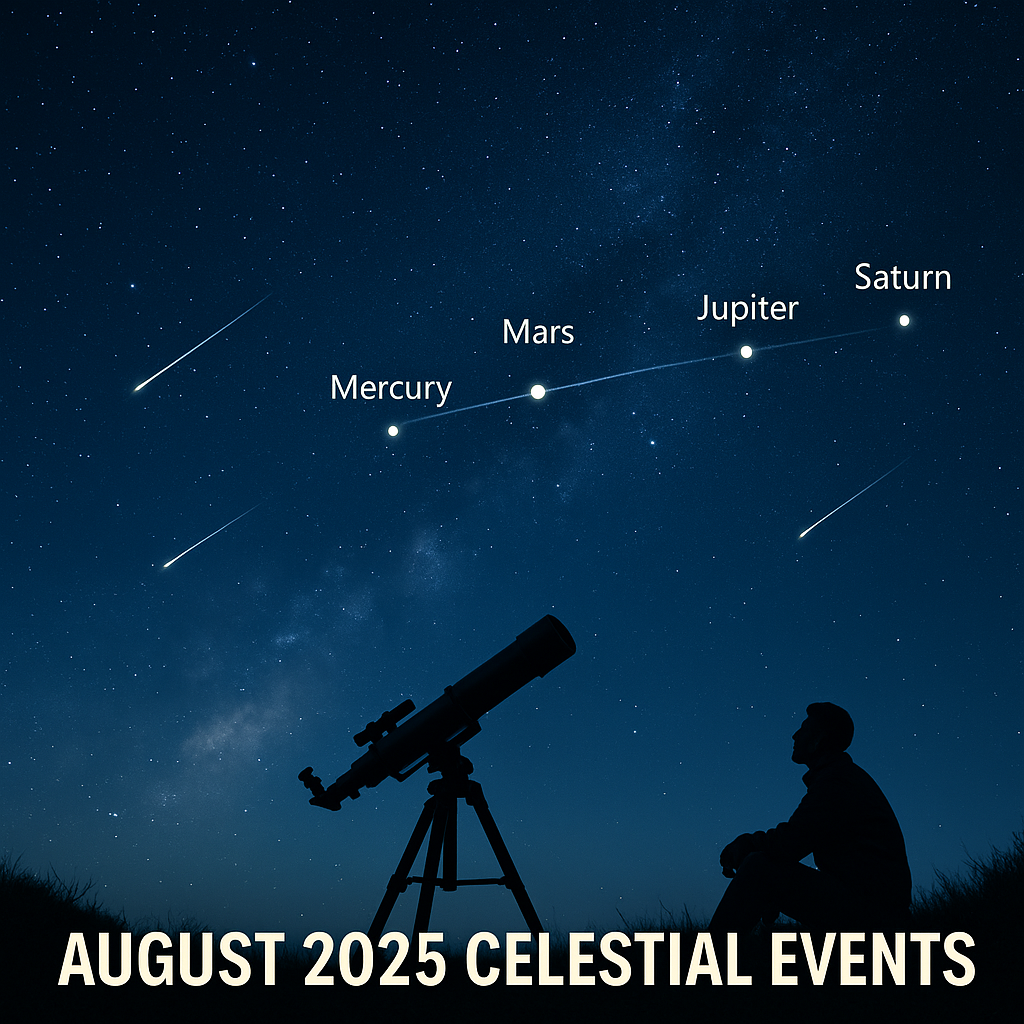 August 2025: The Most Spectacular Month for Amateur Astronomers This Year