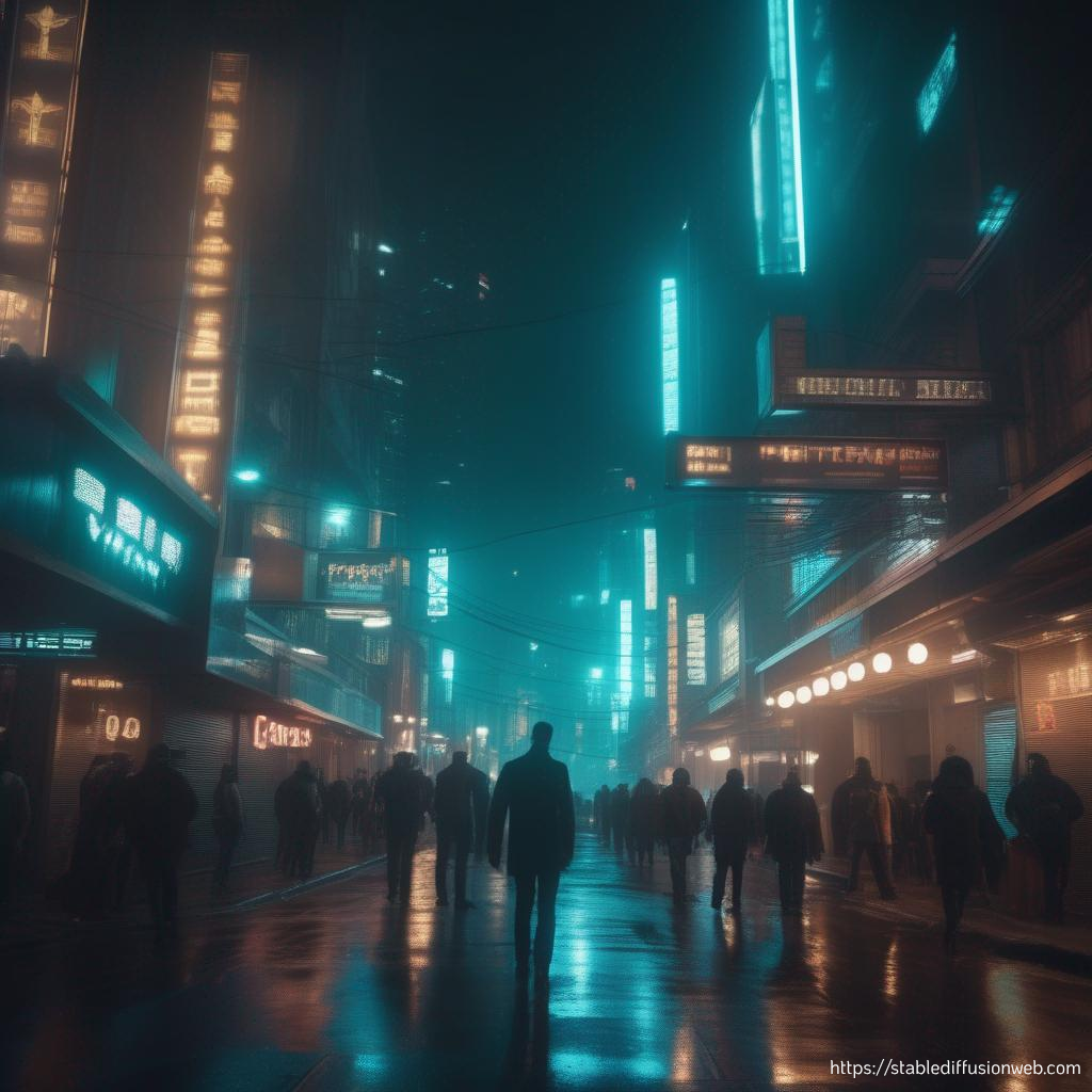 cyberpunk inspired phone wallpaper, blade runner, Stable Diffusion