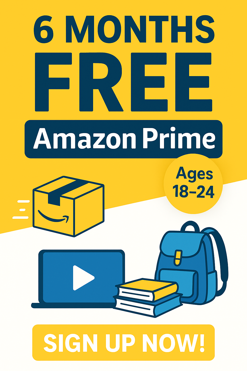 Unlock 6 Months of Amazon Prime — FREE for College Students!