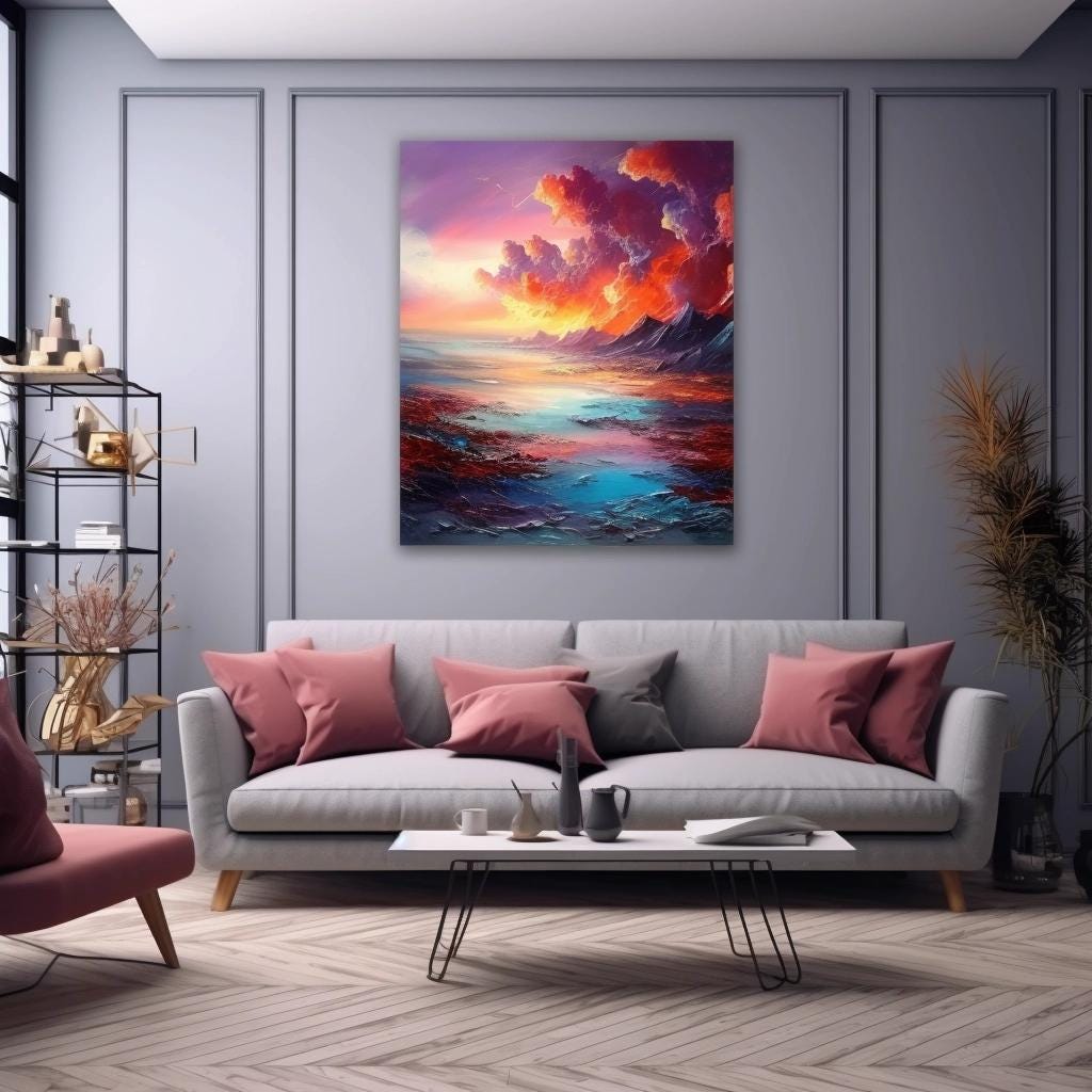 Canvas painting ideas for living room discount