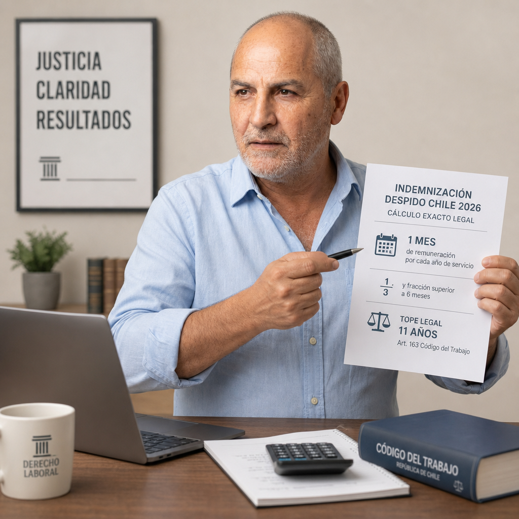 Indemnización Despido Chile 2026: Cálculo Exacto Legal