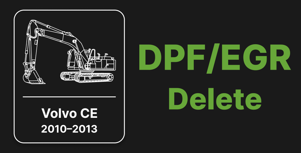 New Tuning Solution: Volvo CE 2010–2013 DPF/EGR Delete