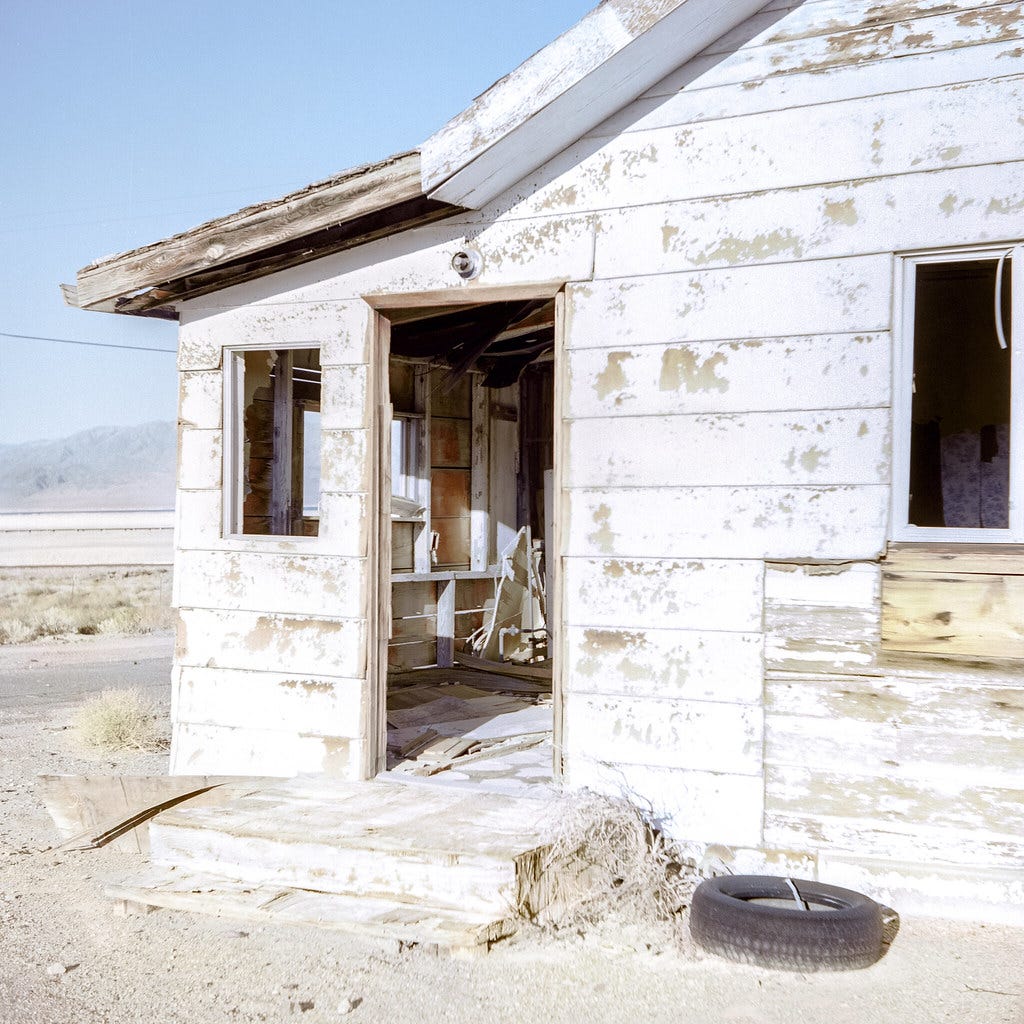 Stripped house in Trona. Photo from my friend’s Flickr