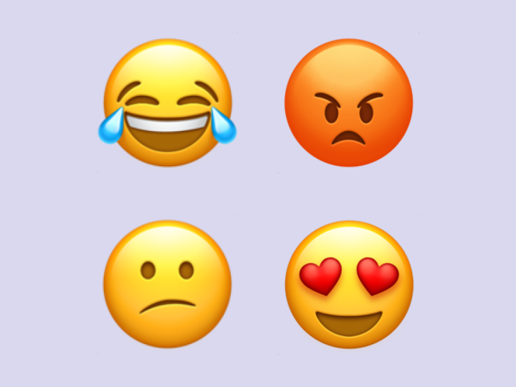 Conjunto de ícones de emoji rostos símbolos de humor emoticon