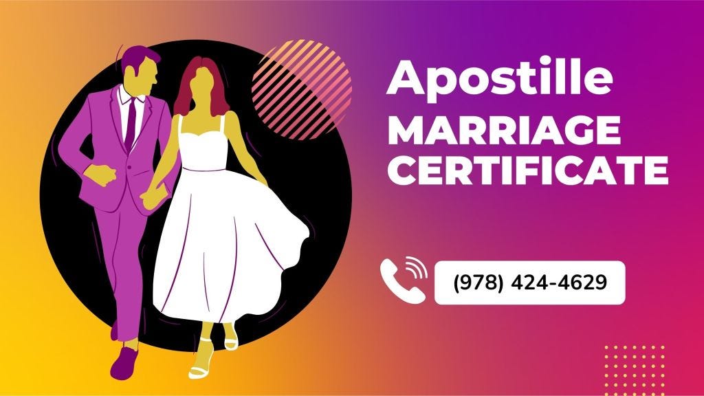 Marriage Certificate Apostille — Massachusetts Apostille Services