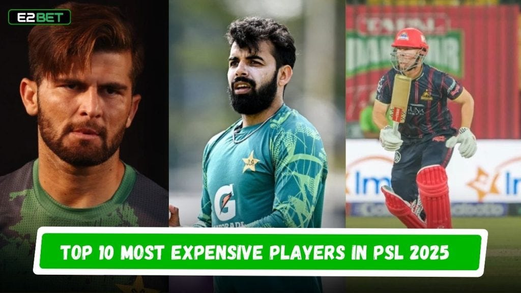 Top 10 Most Expensive Players in PSL 2025