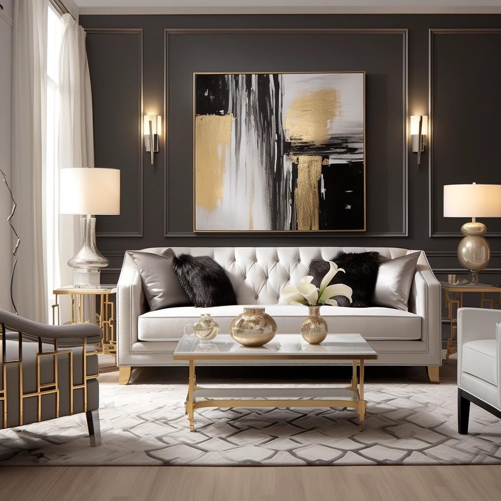 Transform Your Space The Magic of Black, White, Gray, and Gold in Your