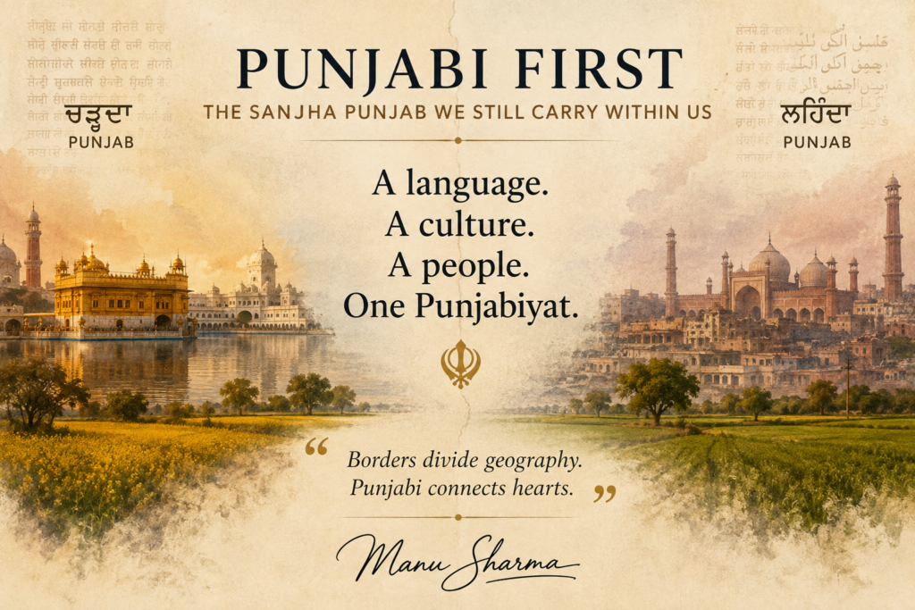 Punjabi First: The Sanjha Punjab We Still Carry Within Us