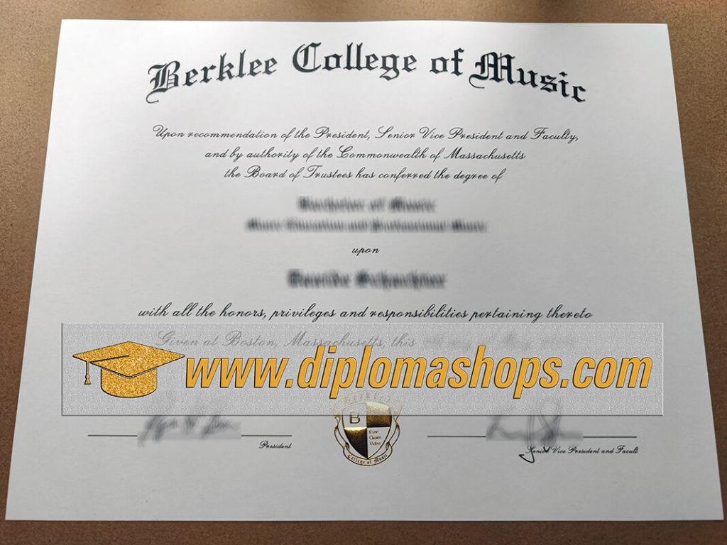 How to buy Berklee College of Music diploma online? | by Marcell Bahringer  | Medium