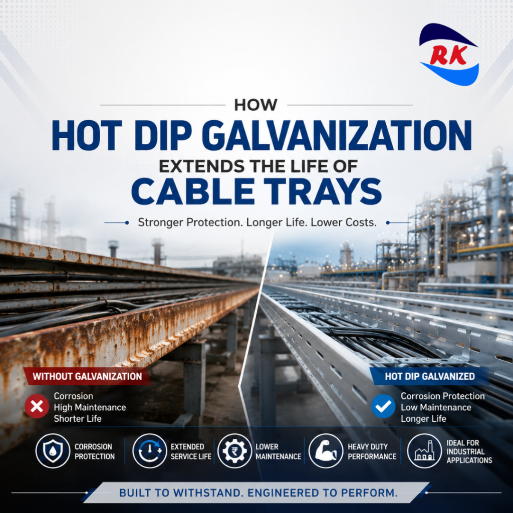 How Hot Dip Galvanization Extends the Life of Cable Trays