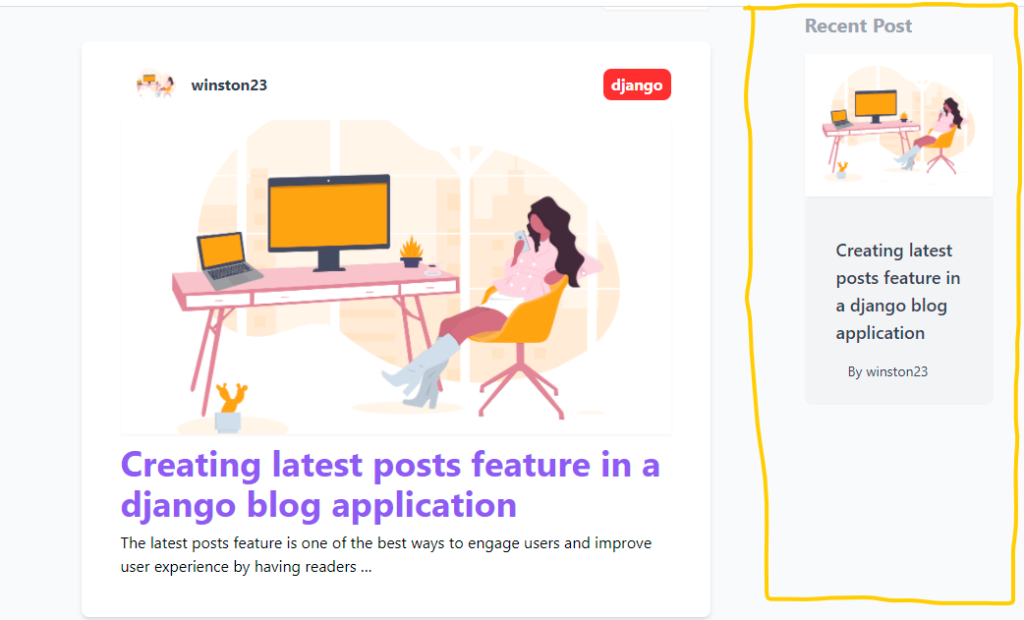 Creating a Latest Posts Feature on a Python, Django, and Tailwind CSS ...
