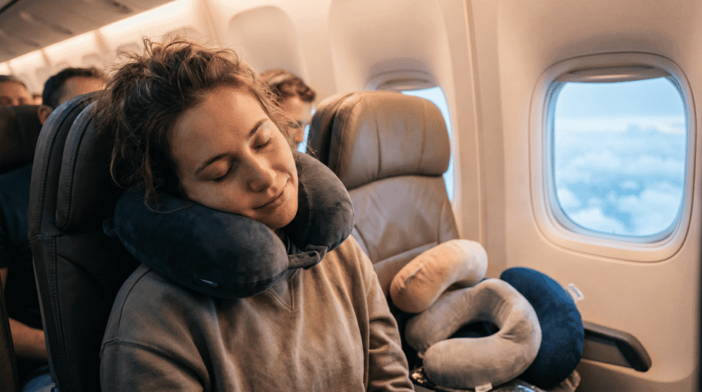 The Travel Pillow That Changed How I Sleep on Planes