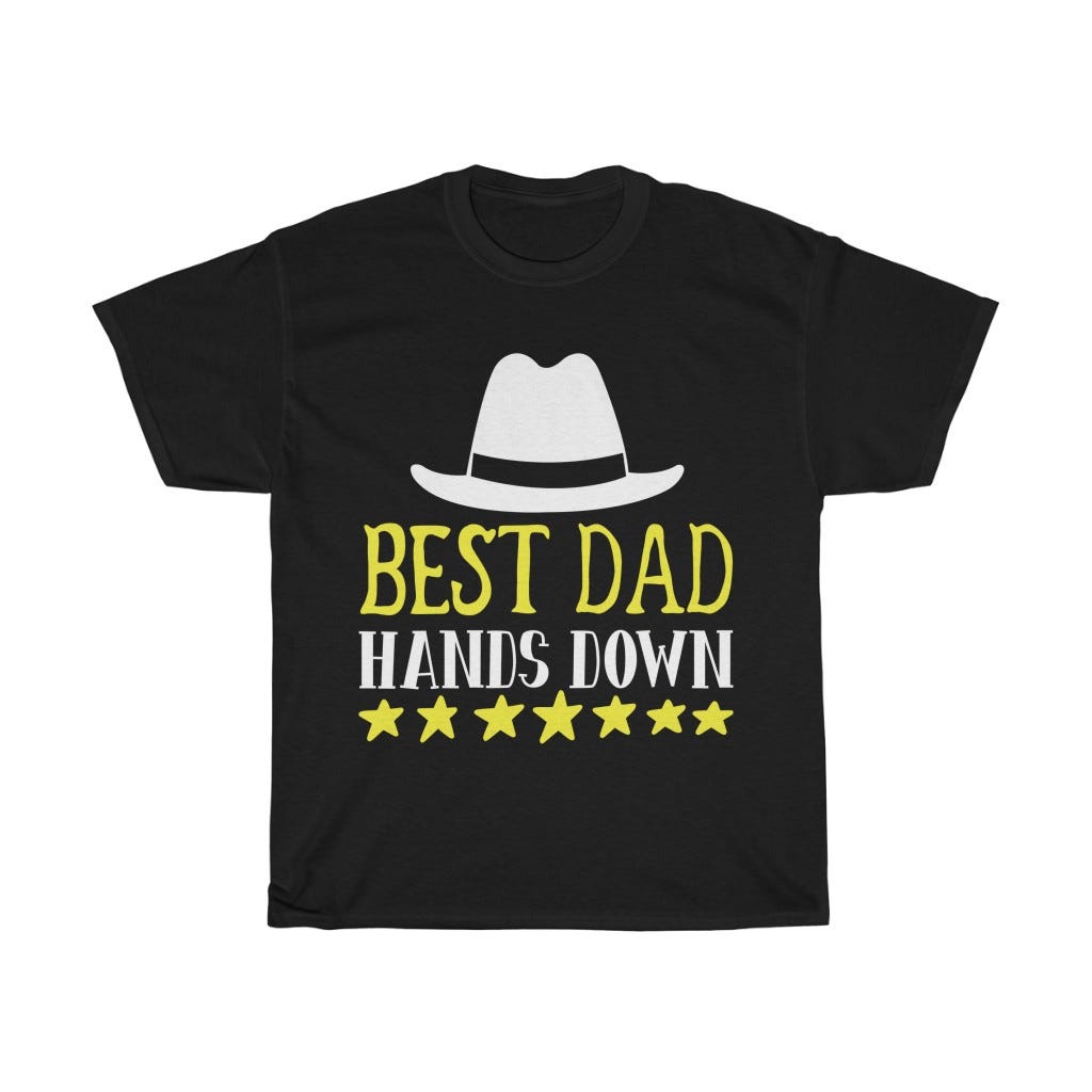 Mens Best Daddy - Hands Down! Dad TShirt