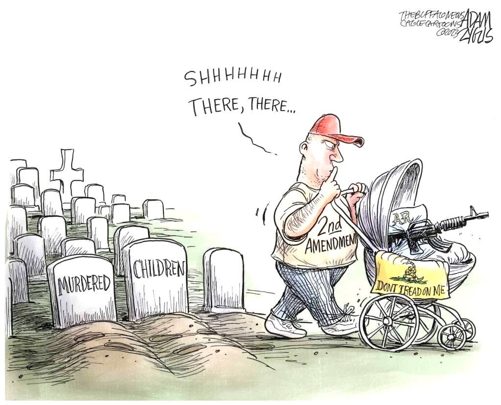 8 Children Slaughtered: The High Cost of Mike Johnson’s Gun Lobby Ties