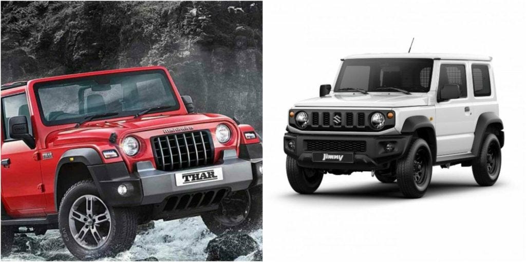 Suzuki Jimny vs. Mahindra Thar All the Pros and Disadvantages by