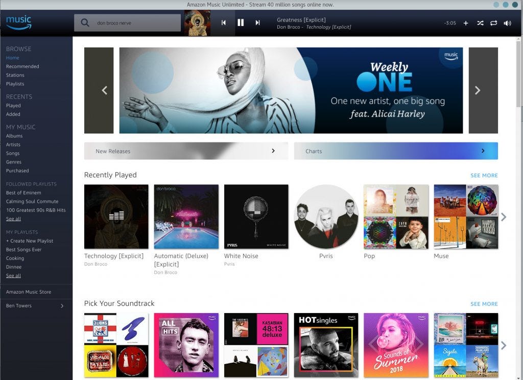 Streaming Amazon Music In Linux | by Free YourDesktop | Medium