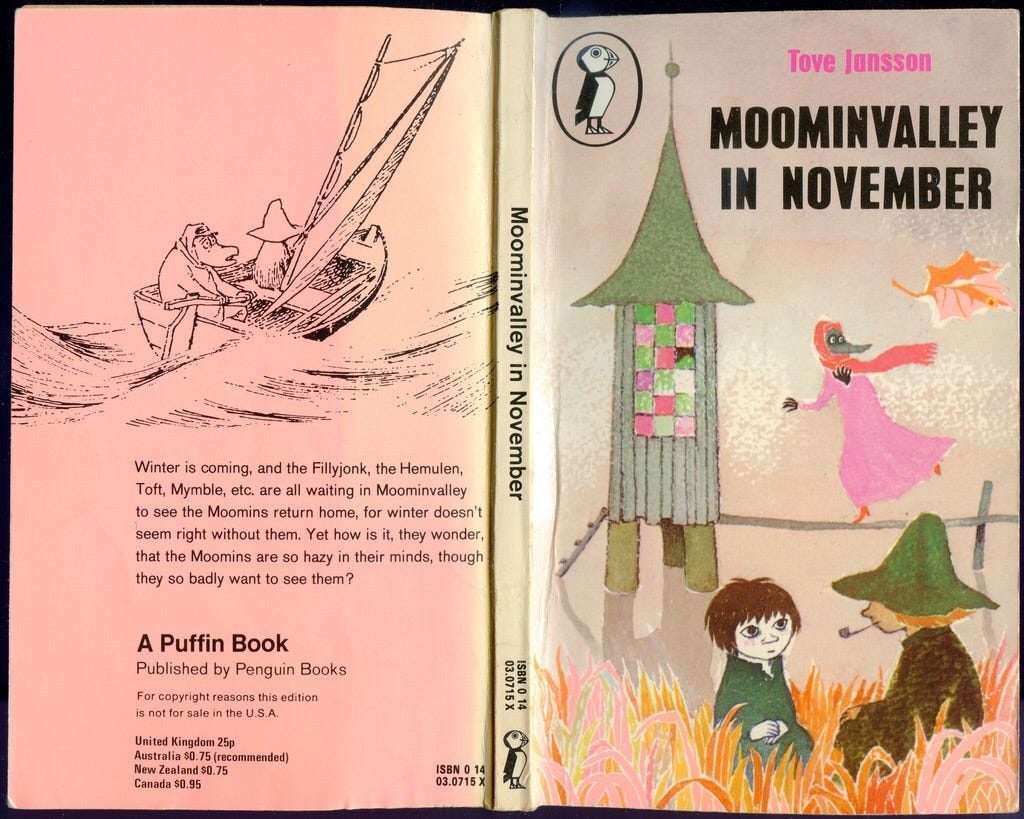 Tiny tove. Moominvalley in November. Toft Moomins. Hemulen and Moomins. Tove Jansson book Cover Tales from Moominvalley.