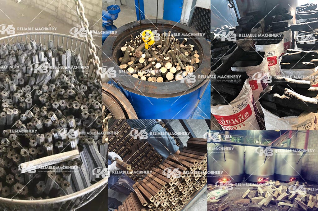 Why is wood the best choice as a raw material for carbonization?