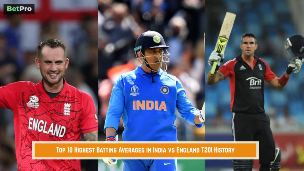 Top 10 Highest Batting Averages in India vs England T20I History