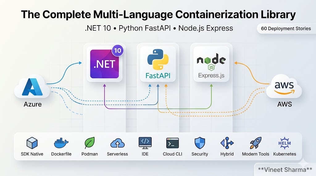 The Complete Multi-Language Containerization Library: .NET, Python, and Node.js on Azure and AWS