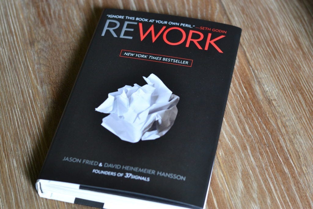 REWORK — IGNORE THIS BOOK AT YOUR OWN PERIL. | by Hadi Halim, MTA | Medium