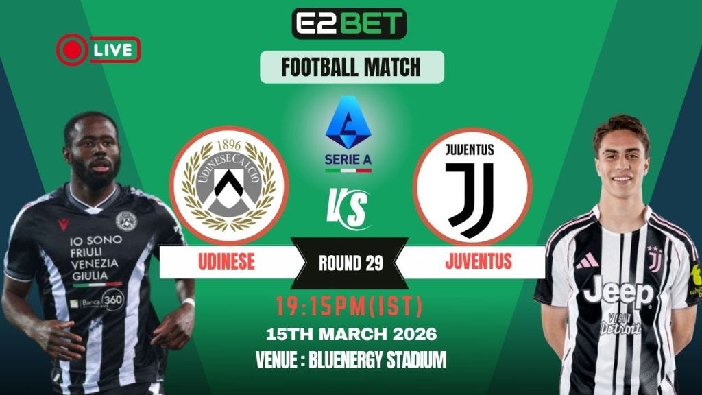 Udinese vs Juventus Prediction, Lineups & Score Forecast — Round 29 Serie A