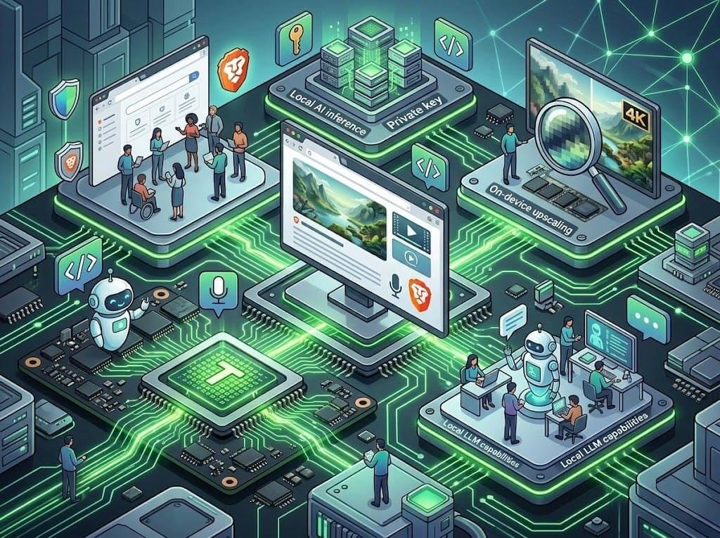 RTX AI PC Kini Bisa Jalankan AI Langsung di Browser Brave