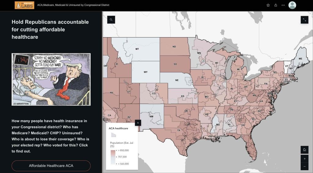 Mapping the Impact of Republican Healthcare Cuts by Congressional District