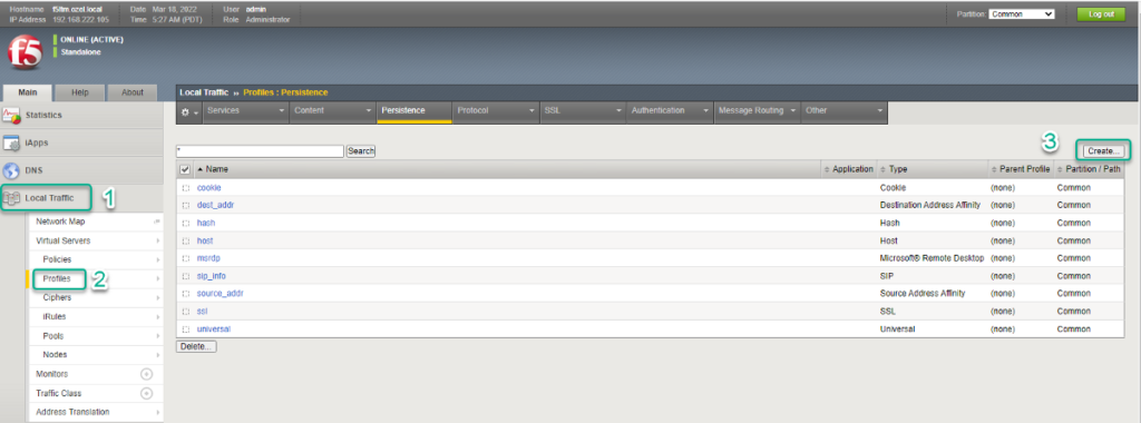 F5 Persistence,SSL Ofload ve iRule kavramları