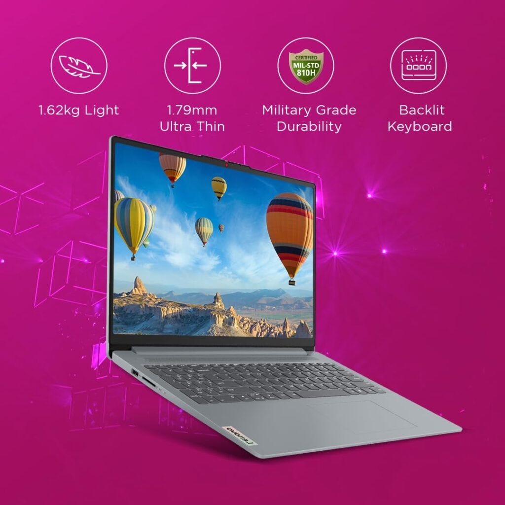 Lenovo IdeaPad Slim 3 83EM0026IN Laptop Launched in India ( Intel Core ...