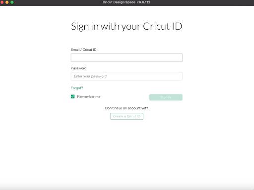 Create a Cricut ID Dowenload & Install Cricut Design Space