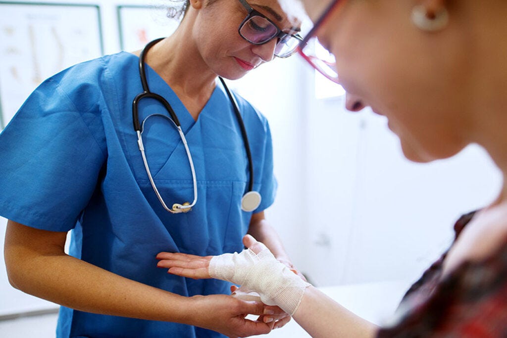 A wound, big or small, requires immediate attention. Wounds that are deeper than a scrape or